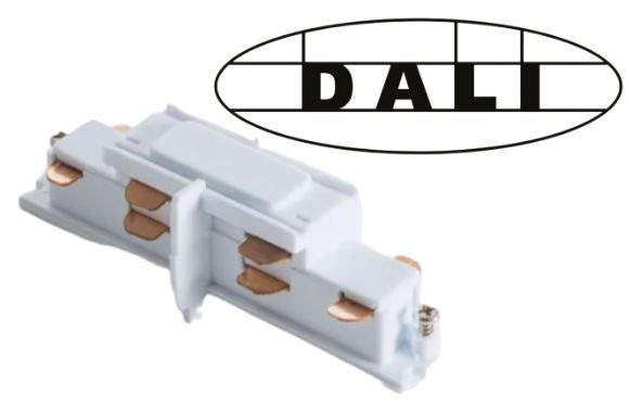 Innesto giunzione " i " per binario trifase rinforzato bianco DALI cod.