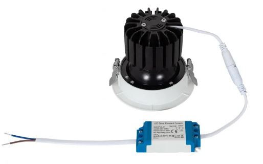 Miniatura: Faretto downlight orientabile LED COB 12W IP40 luce naturale 4000K 220-240Vac