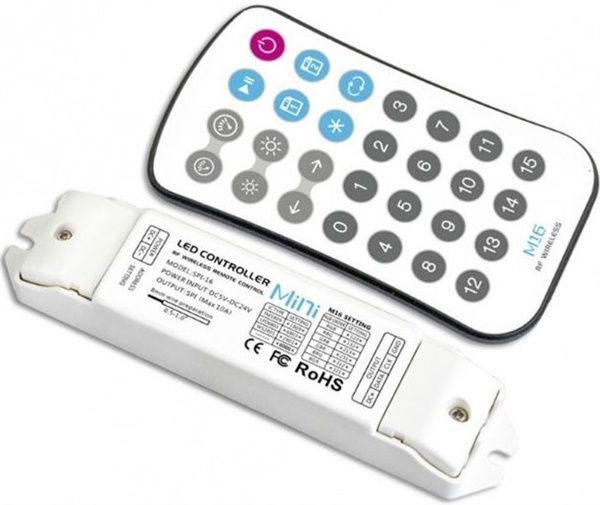 Controller RF per strip digitali 2.4ghz 5-24Vdc max. 10a