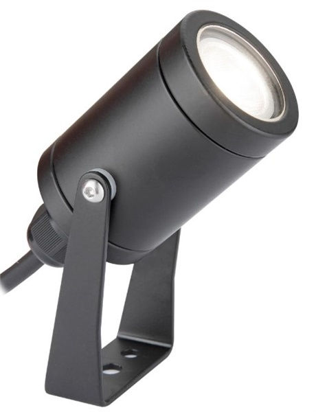Faretto da giardino orientabile LED Cree IP67 nero 1W 12V luce naturale 4000K
