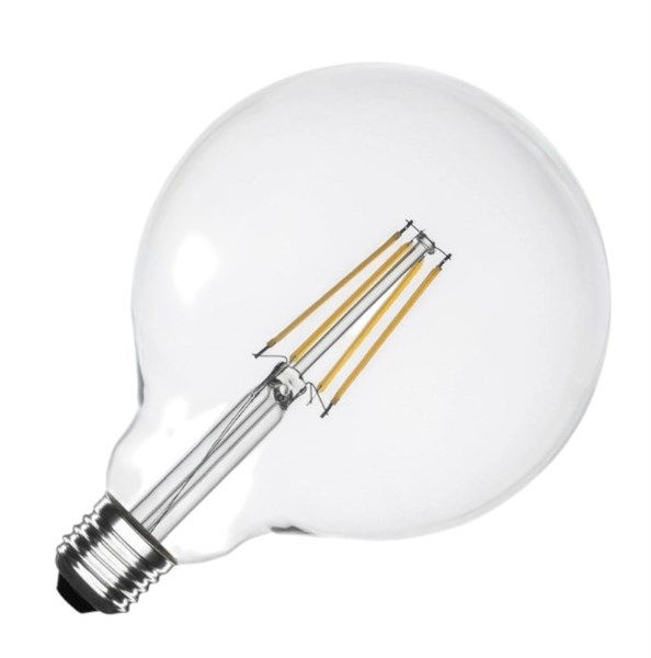 Lampada LED E27 g125 6W a filamento