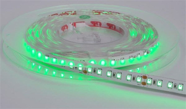 Strip LED flex 120led/m 2835 IP20 verde 18W/m 24V 1800 lm/m 5000x10mm