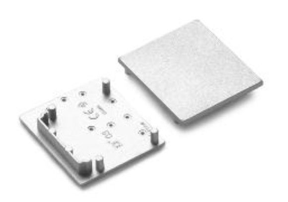 Kit 2 tappi di chiusura grigio per profilo SI5202XIAA