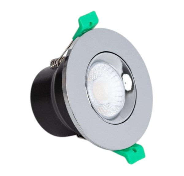 Faretto downlight incasso argento 5-8W IP65 CCT selezionabile 2700K-3000K-4000K