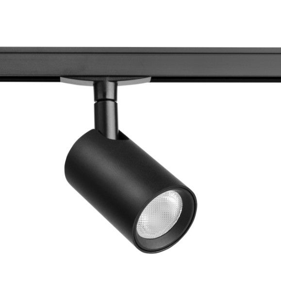 Faretto spot binario nero 24V LED COB 1W luce naturale 4000K 25° 68 lm IP20