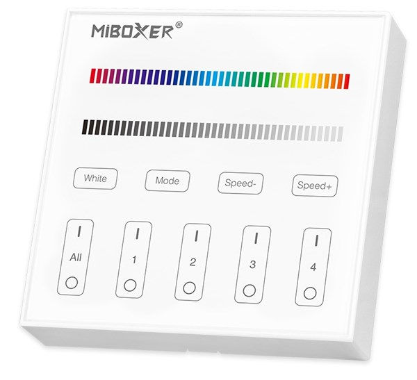 Dimmer touch da parete RGB+W 4 zone