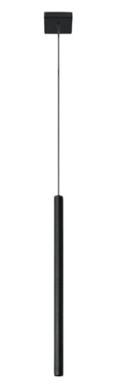Lampada cilindro a sospensione nero