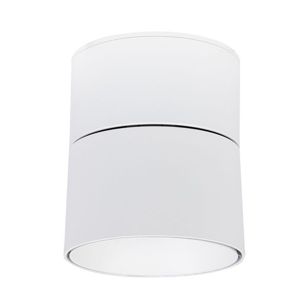 Miniatura: Faretto cilindro bianco da superficie orientabile LED COB IP20 15W 220-240V