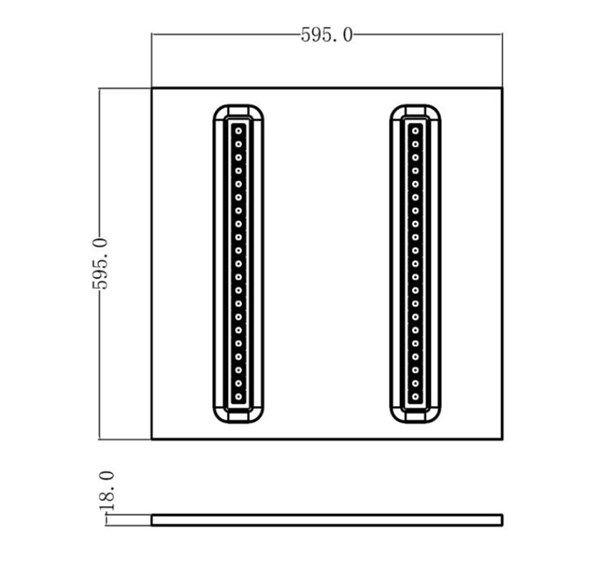 Pannello LED 60x60 bianco professional LED Lumileds 30W CCT selezionabile
