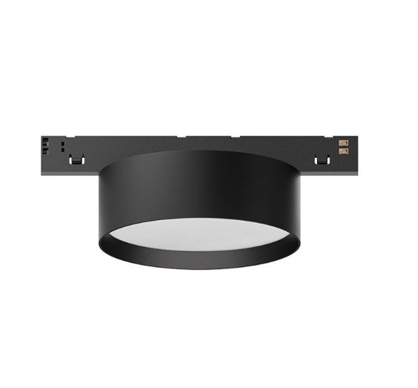 Faretto circolare venus binario nero 48V LED COB 12W luce calda 3000K 75° 1896