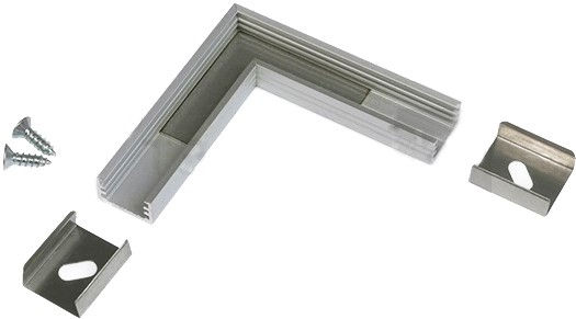 Connettore angolare 90° bianco per assemblare profili SI5844XIAA e SI5858XIAA