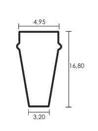 LED flex neon armored da incasso IP67 side view 3000K 10W/m 24V 200 lm/m CRI>80