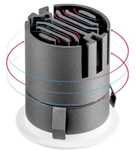 Miniatura: Faretto da incasso fisso nero IP20 3W 220-240V luce calda 3000K 15° 144 lm