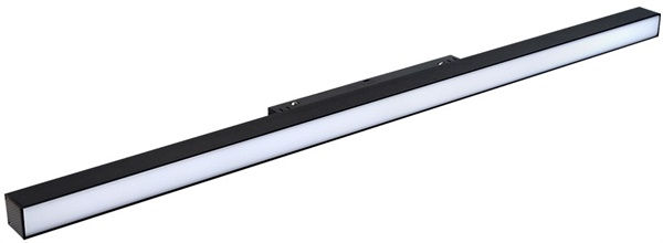 Barra lineare binario nero 48V 60cm 24W RGB+CCT RF + zigbee 120° 1350 lm IP20