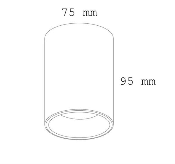 Faretto cilindro bianco da soffitto LED IP20 7W 220-240V CCT selezionabile
