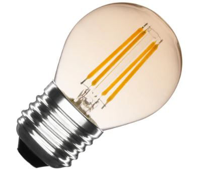 Lampada LED E27 g45 4W a filamento superwarm a scelta tra 2200K/2700K