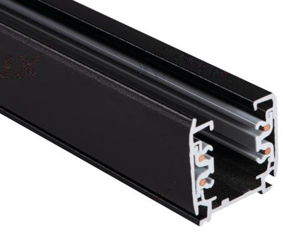 Binario trifase nero track line 85-265Vac 32x36x2000mm