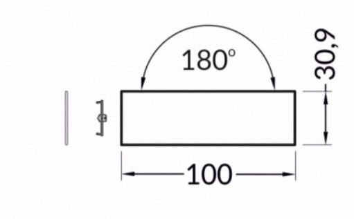 Connettore di giunzione anodizzato 180° per assemblare profilo SI5203XIAA