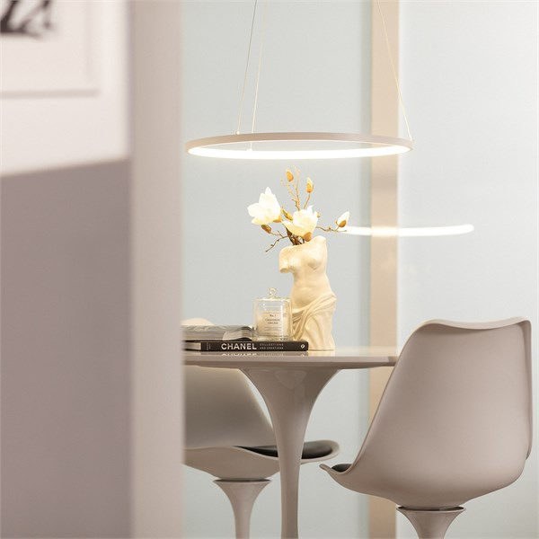 Lampada a sospensione circolare bianco IP20 20W CCT selezionabile