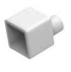 Tappo di chiusura per flex neon linear 1212 convex/flat(aperto)