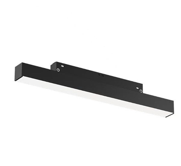 Barra lineare binario nero 48V 30cm 6W dimmerabile luce naturale 4000K 120° 333