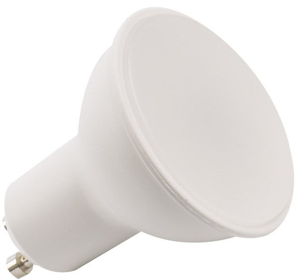 Lampada LED GU10 6W 12V-24V 550 lm 100° luce calda 3000K ø50x57mm