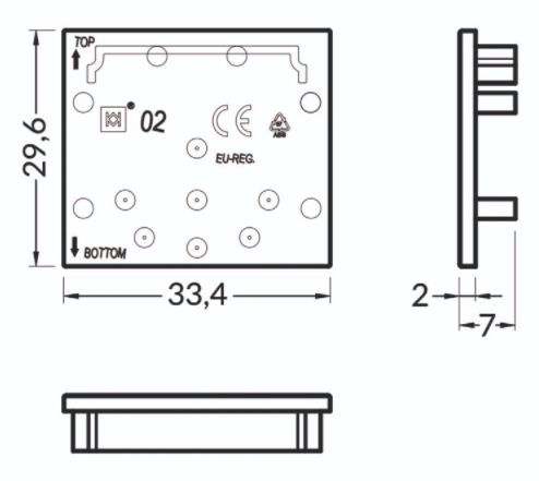 Miniatura: Kit 2 tappi di chiusura nero per profilo SI5201XIAA