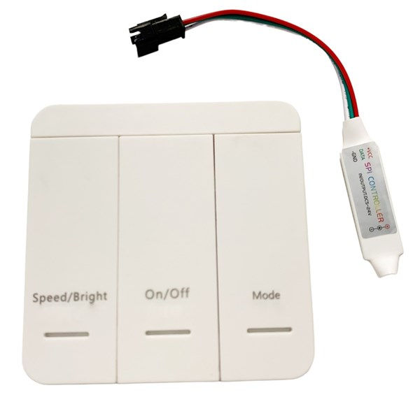 Controller digitale RF 5-24Vdc 6a + telecomando incluso