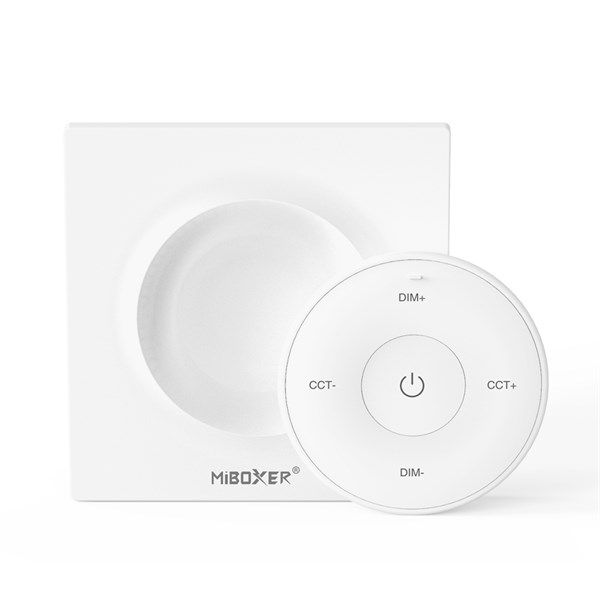 Telecomando magnetico rotondo bianco in RF monocolore e CCT variabile 2.4ghz