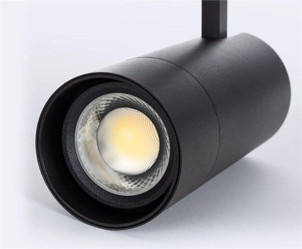 Faretto binario trifase LED COB nero 40W IP20 CCT selezionabile