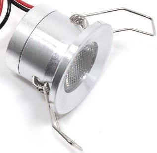 Punto luce mini in alluminio LED Philips 3030 1W 12V luce calda 3000K 30° 130