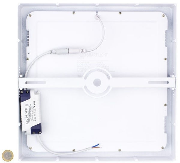 Plafoniera LED quadrata 24W luce calda 3000K LED Osram 85-265Vac 120° 1900 lm