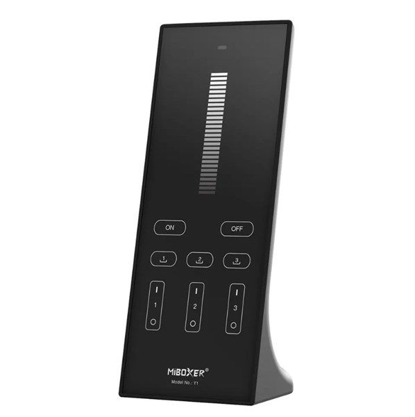 Telecomando da tavolo touch nero in RF monocolore 3 zone 2.4ghz