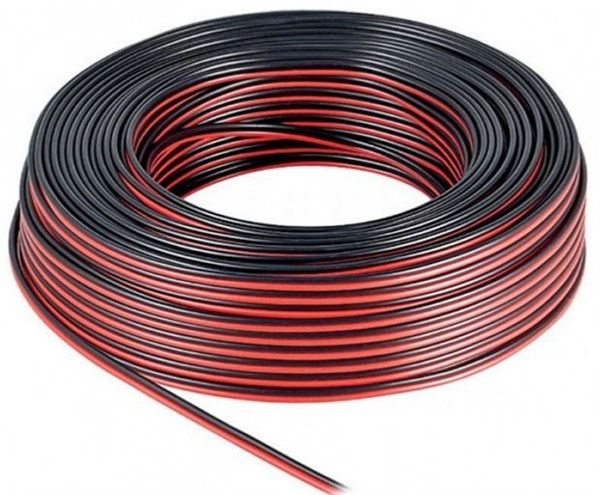 Cavo bipolare rosso-nero 2x0,35mm