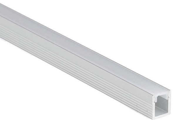 Profilo in alluminio superslim da appoggio con cover opaca 7,8x9x3000mm
