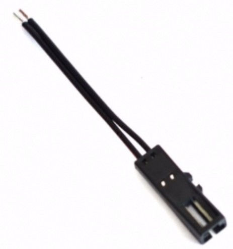 Cavo mini plug nero femmina 2x0,35 lunghezza 50mm