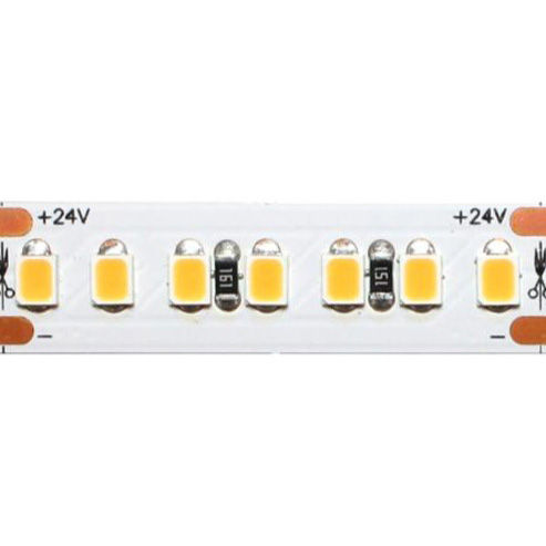 Strip LED flex 196led/m 2835 IP20 luce fredda 6000K 9,6W/m 24V 1000 lm/m CRI>95