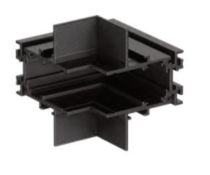 Connettore angolare verticale 90° nero per binario da incasso cartongesso 48V