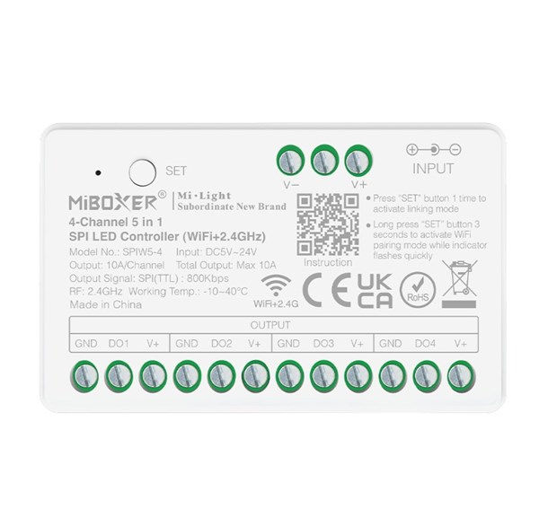 Ricevitore controller SPI digitale per strip LED digitali