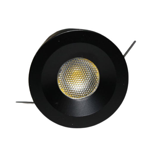 Punto luce mini LED Cree nero 4W 12V luce fredda 6000K 30° 400 lm CRI>80