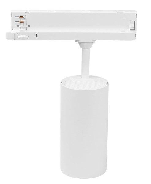Faretto binario trifase bianco LED 30W RGB+CCT variabile 100-240Vac rf+zigbee