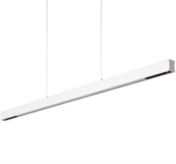 Plafoniera a sospensione lineare up & down in alluminio bianco LED Osram 42W