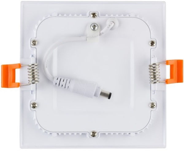 Miniatura: Plafoniera superslim quadrata LED Osram 6W bianca SMD2835 luce fredda a scelta
