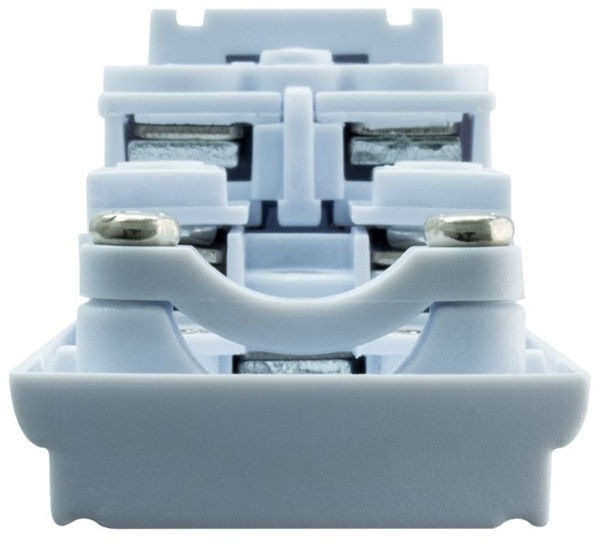 Miniatura: Binario trifase rinforzato bianco con innesto di alimentazione e chiusura