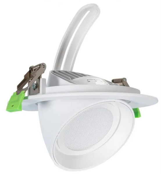 Faretto da incasso gimbal bianco 24W LED Osram luce naturale 4000K IP20