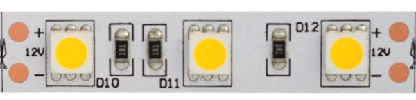 Strip LED flex 120led/m 5050 IP20 luce calda 2400K-2600K 14,4W/m 12V