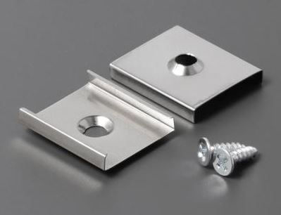 Kit 2 ganci inox per profilo SI5503XIAA/ SI5505XIAA/ SI5504XIAA