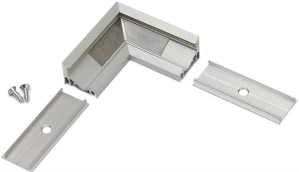 Connettore angolare 90° anodizzato per assemblare profilo SI2836XIAA