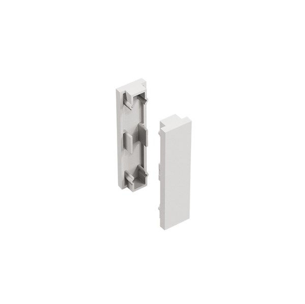 Kit 2 tappi di chiusura bianco per binario a 48V