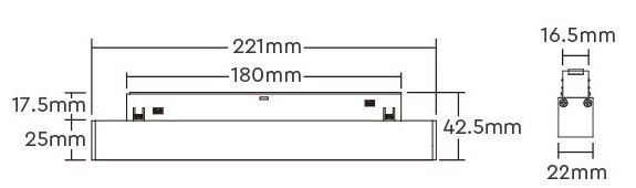 Miniatura: Faretto downlight binario 48V 10W CCT variabile RF + zigbee 24° 800 lm IP20